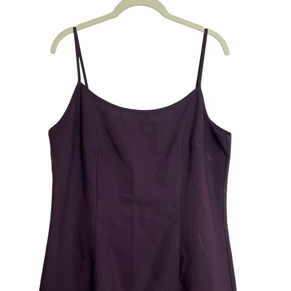 Vintage Jonathan Martin Slip Dress Size 13 Purple Cami Style Back Zip Short - Picture 2 of 5